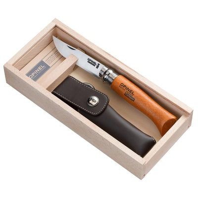 Opinel No.08 Carbon Steel Folding Knife with Sheath 000815