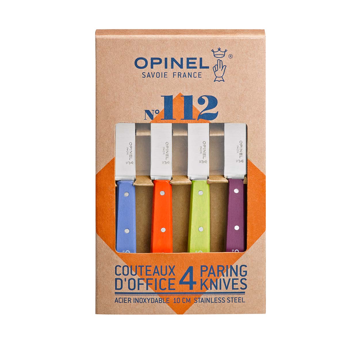 Opinel No.112 Stainless Steel Paring Knives Set 001381