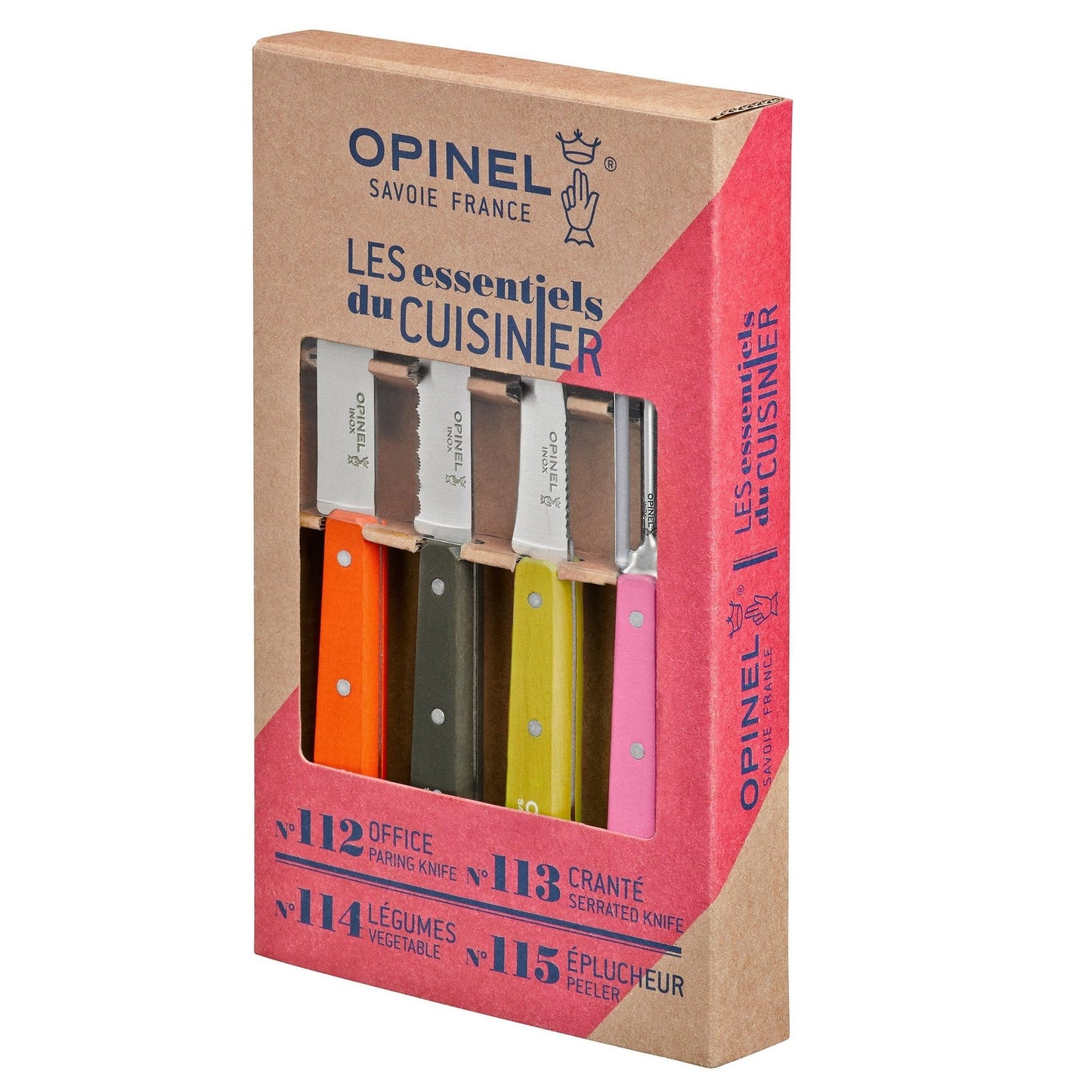 Opinel Fifties 4 Essential Small Kitchen Knives Box Set 001452