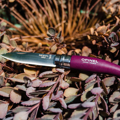 Opinel Stainless & Carbon Steel Garden Knife Trio - 3 Colors Box Set 001617