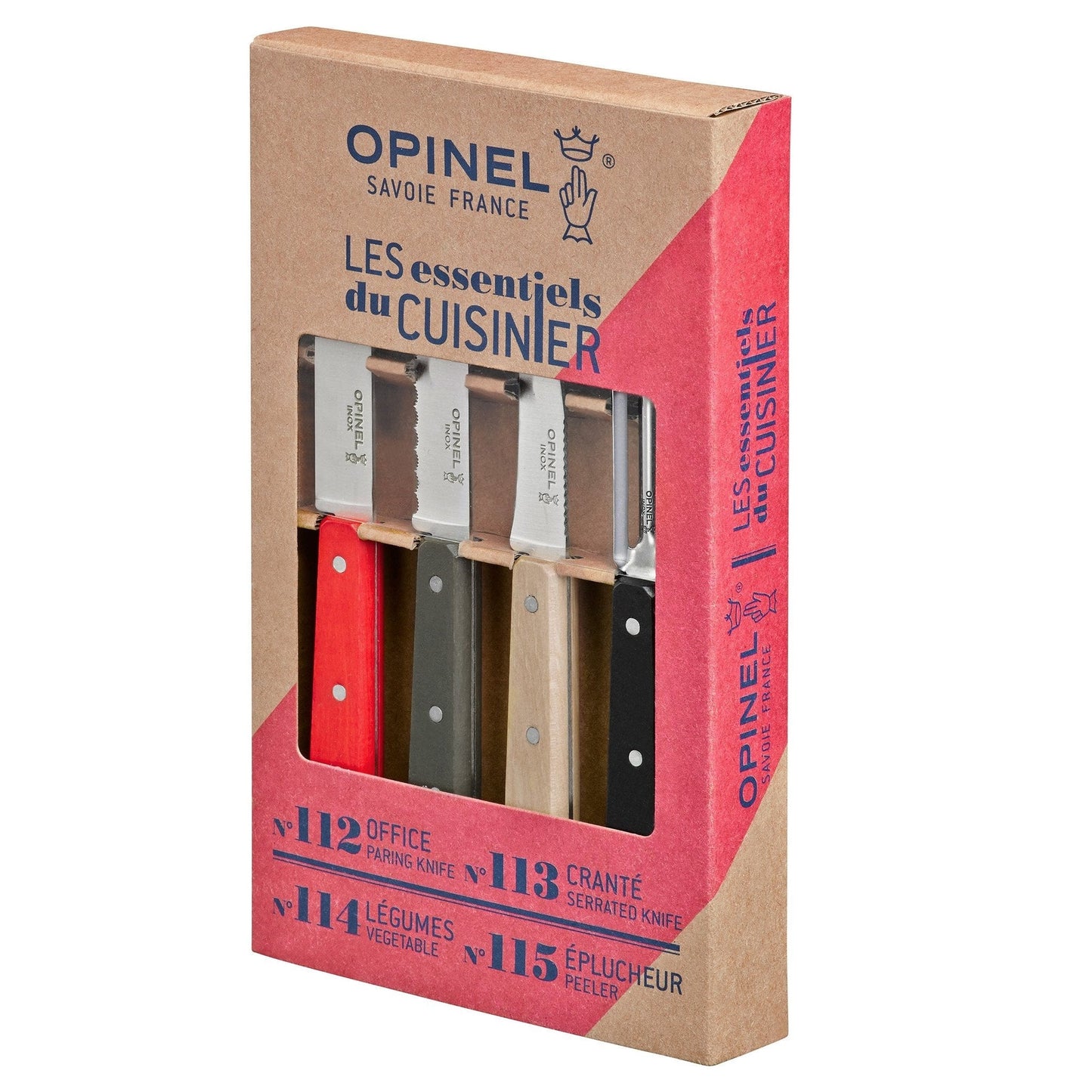 Opinel Loft 4 Essential Small Kitchen Knives Box Set 001626