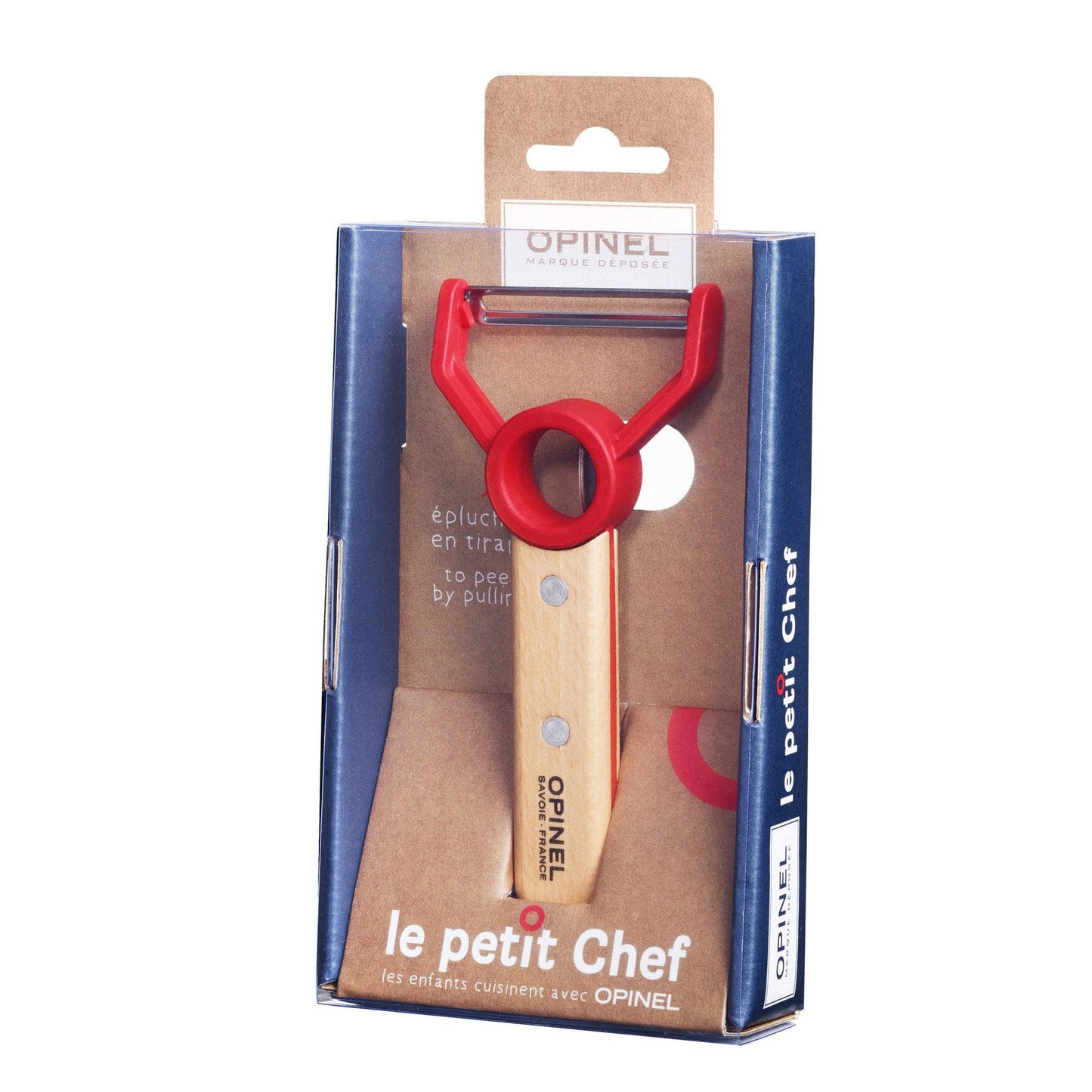 Opinel Le Petit Chef Peeler Stainless Red 001745