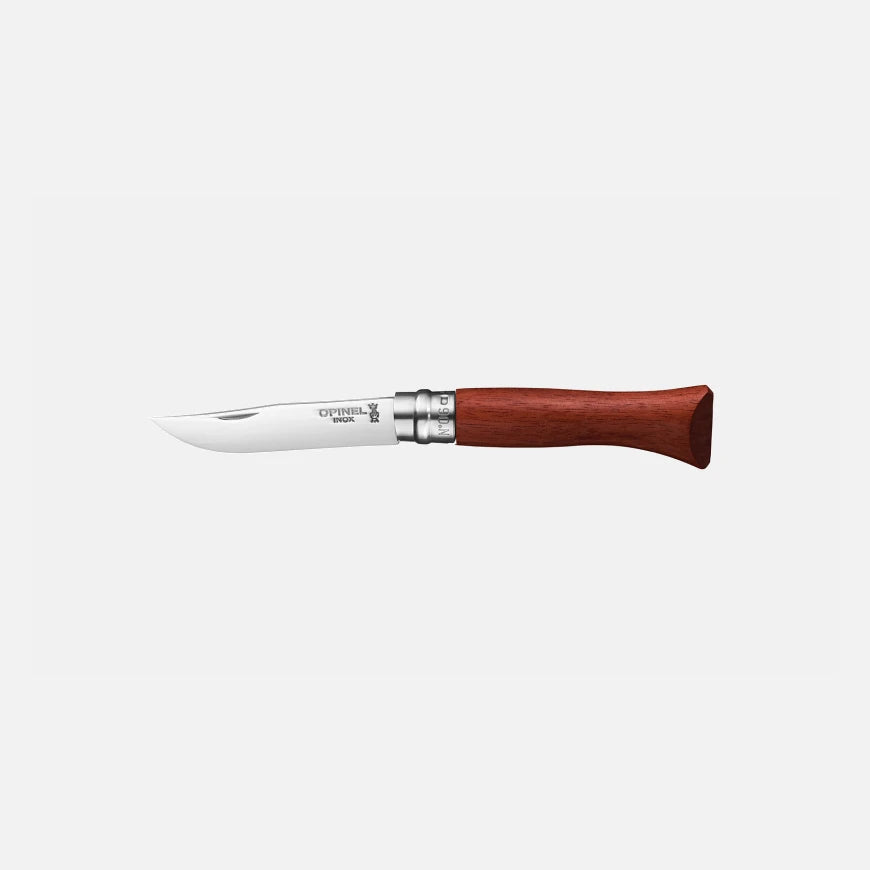 Opinel No.06 Padouk Polished Stainless Steel Folding Knife 226066