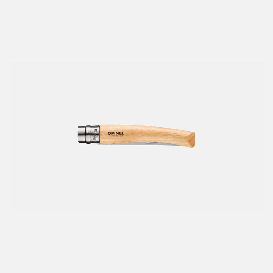 Opinel No.08 Beech Effilé - New version Stainless Steel Pocket Knive 002558