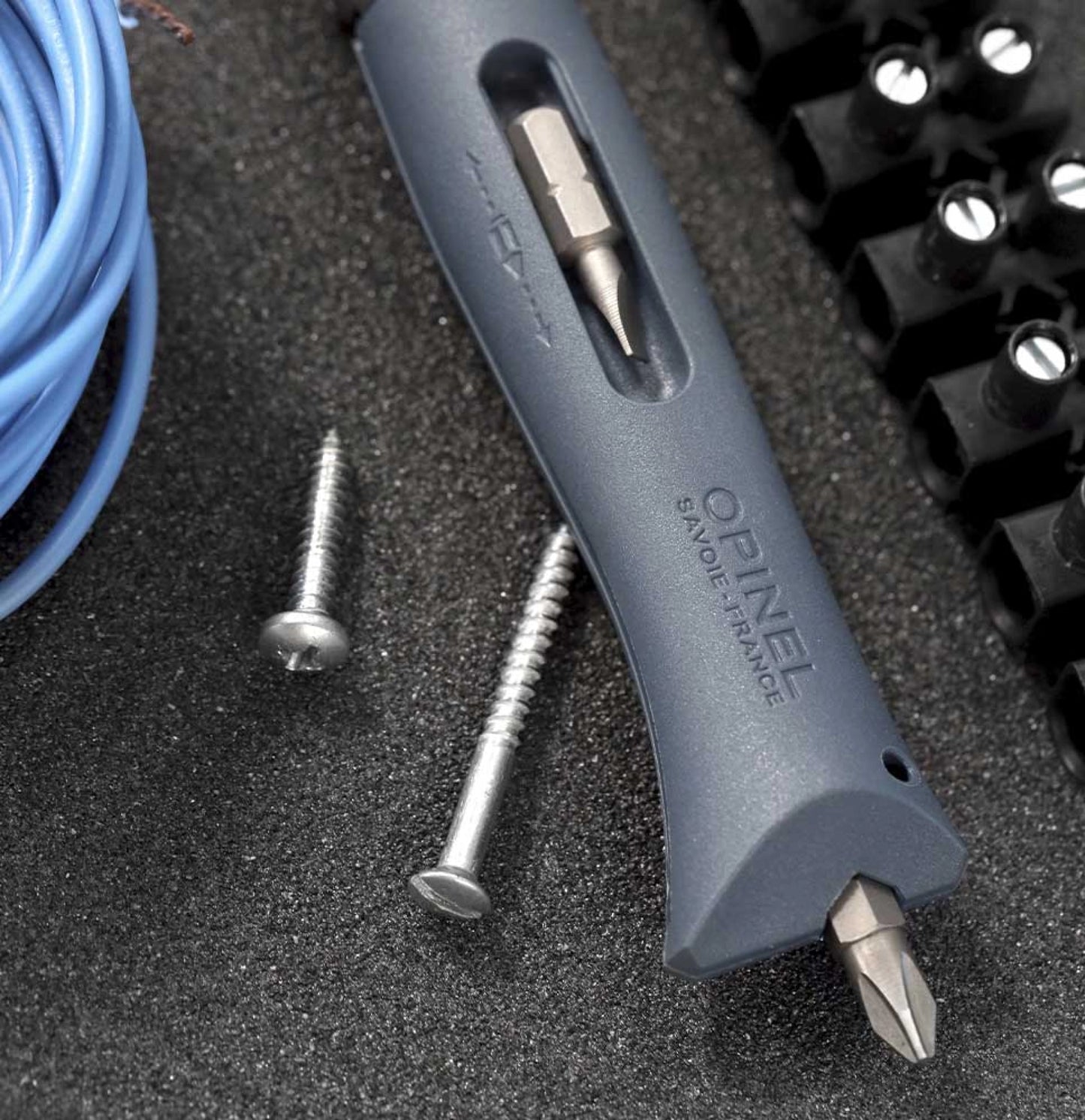 Opinel No.09 DIY Folding Utility Knife Grey 001792