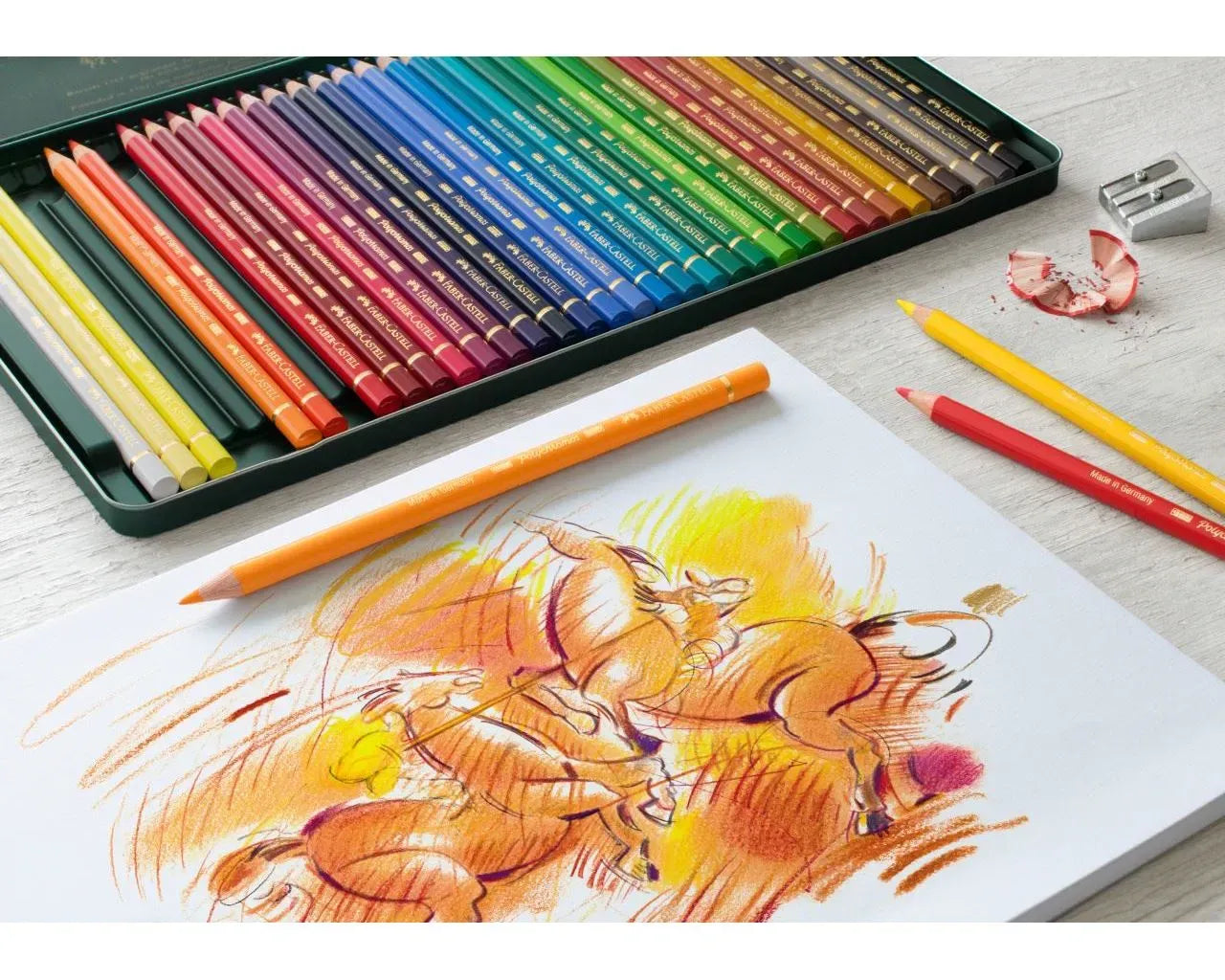 Faber-Castell Polychromos colour pencil tin of 36 110036