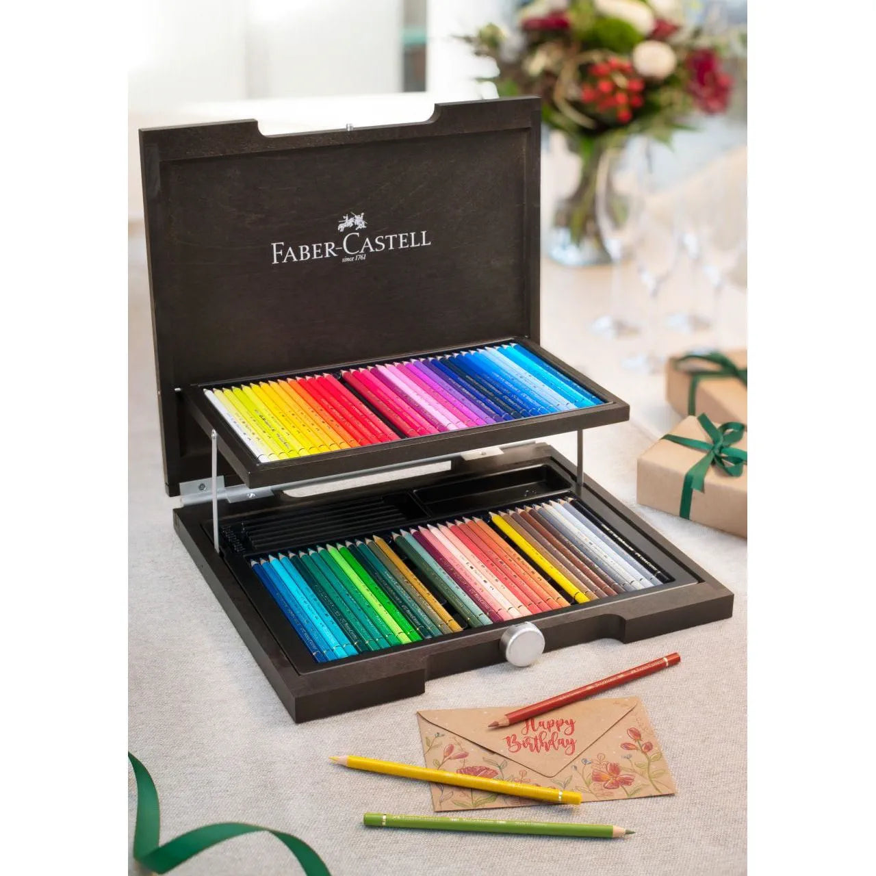 Faber-Castell Polychromos colour pencil wooden case of 72 110072