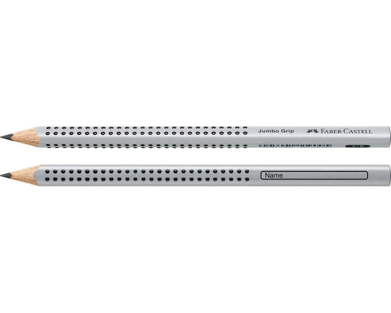 Faber-Castell Jumbo Grip graphite pencil B, silver 111900