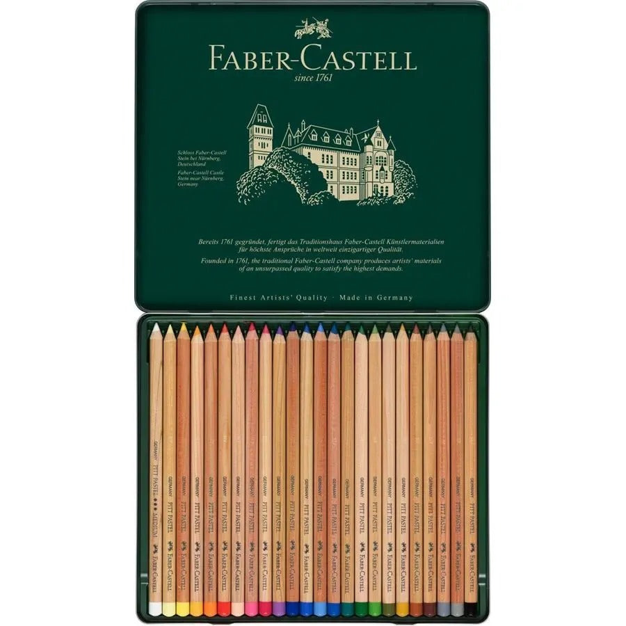 Faber-Castell Pitt Pastel Pencil Tin of 24 112124