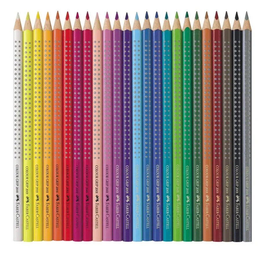 Faber-Castell Colour Grip colour Pencil Tin of 24 112423