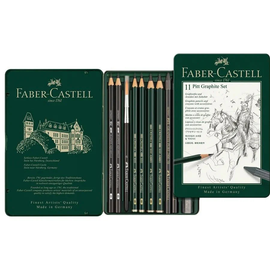 Faber-Castell Pitt Graphite set tin of 11 112972