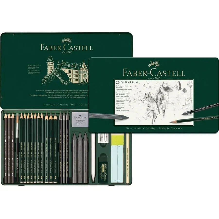 Faber-Castell Pitt Graphite set tin of 26 112974