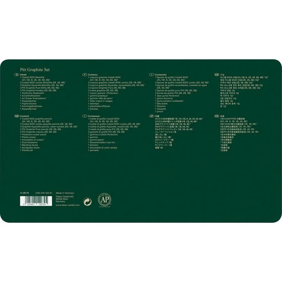 Faber-Castell Pitt Graphite set tin of 26 112974