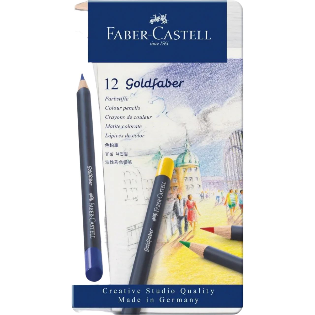Faber-Castell Goldfaber Colour Pencil, Tin of 12 114712