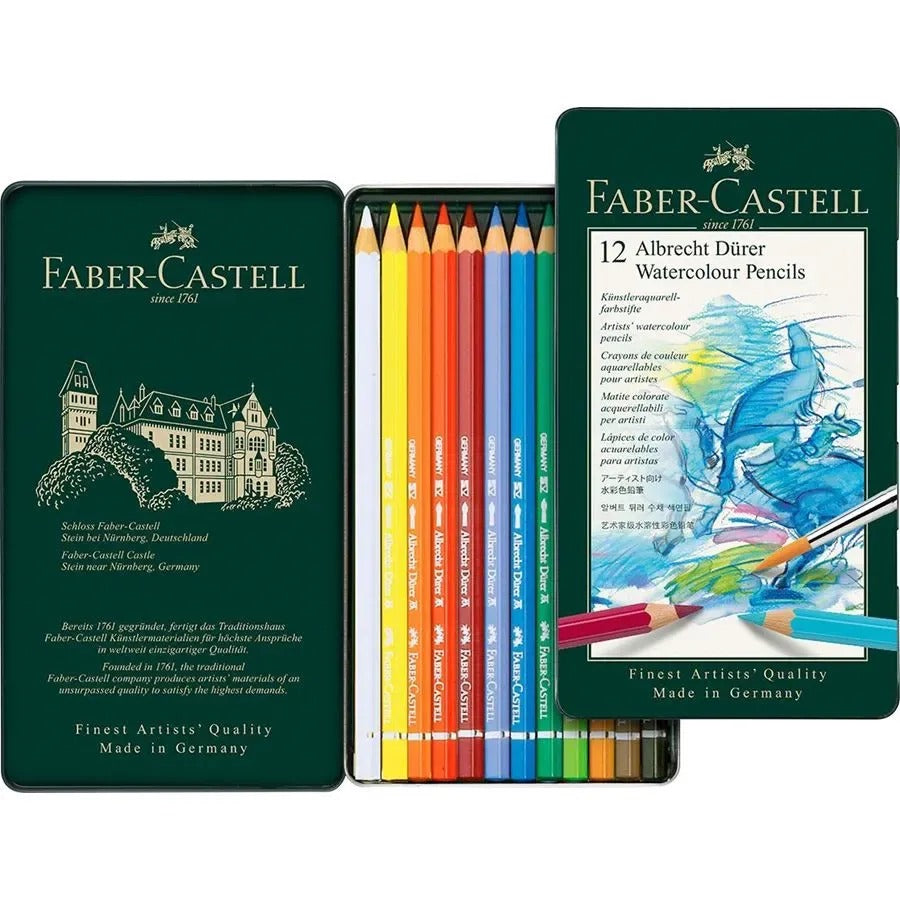 Faber-Castell Albrecht Dürer Watercolour Pencil Tin of 12 117512