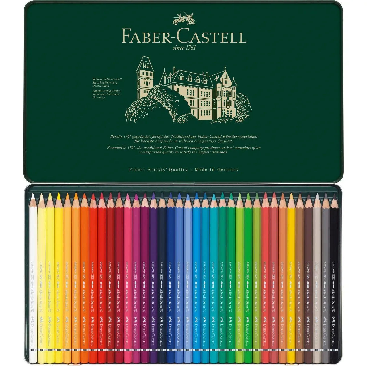 Faber-Castell Albrecht Dürer watercolour pencil tin of 36 117536