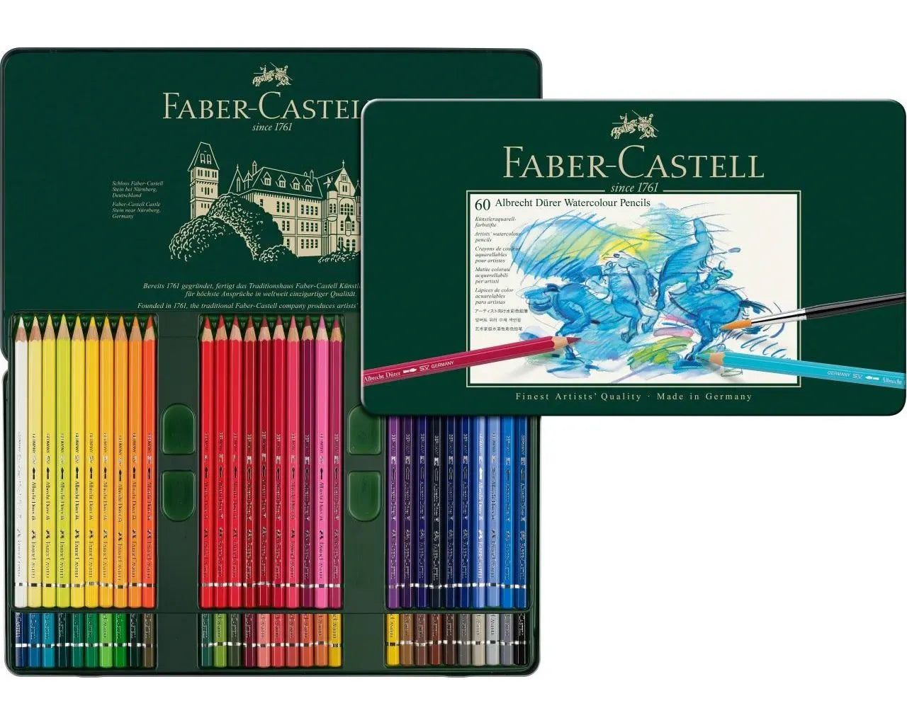 Faber-Castell Albrecht Dürer Watercolour Pencil Tin of 60 117560