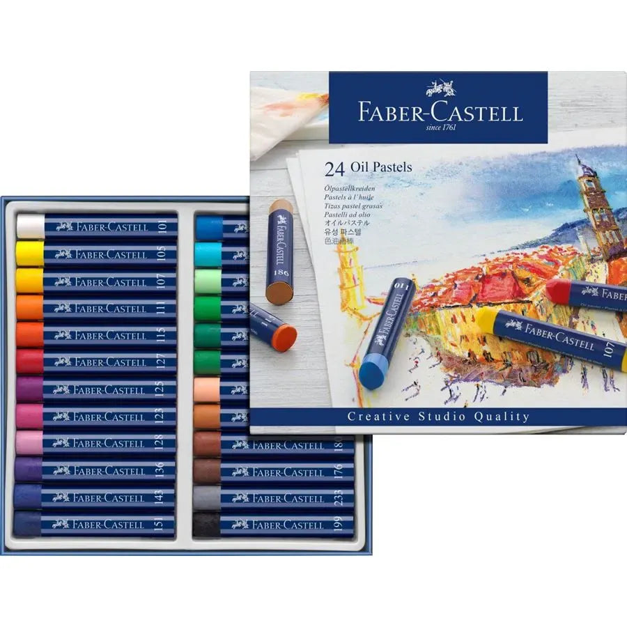 Faber-Castell Oil pastels cardboard wallet of 24 127024