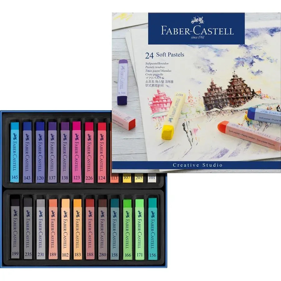 Faber-Castell Soft pastels cardboard wallet of 24 128324