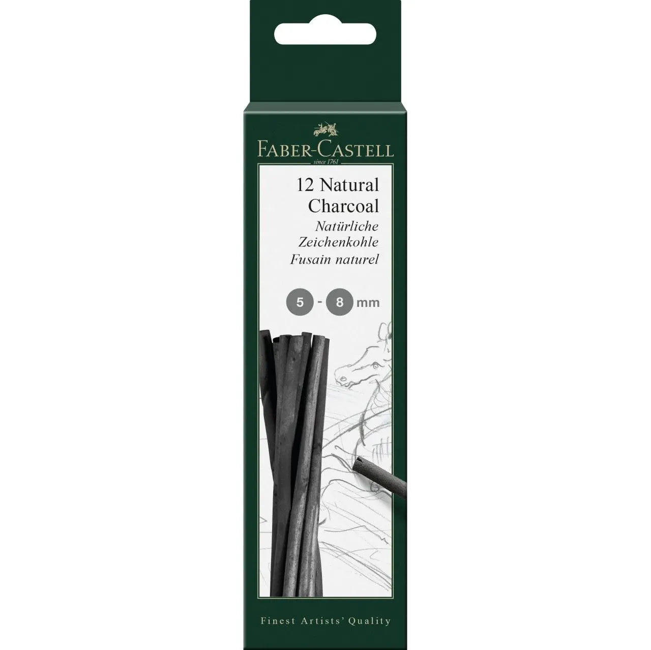 Faber-Castell Pitt natural charcoal stick 5-8 mm 129298
