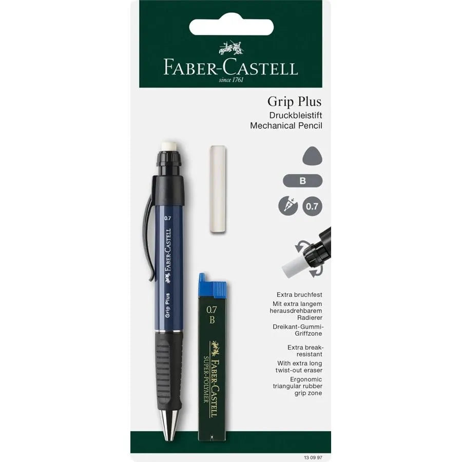 Faber-Castell Grip Plus mechanical pencil 0.7 mm, 3 pieces 130997