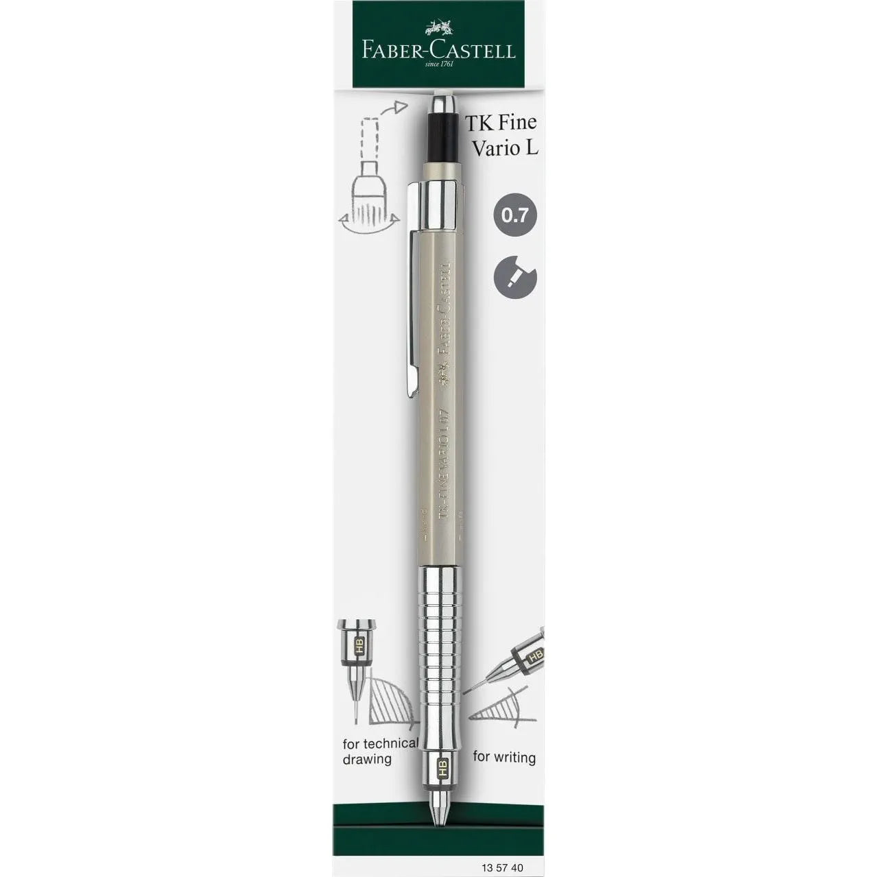 Faber-Castell TK-Fine Vario L mechanical pencil 0.7 mm, Champagne Gold 135740