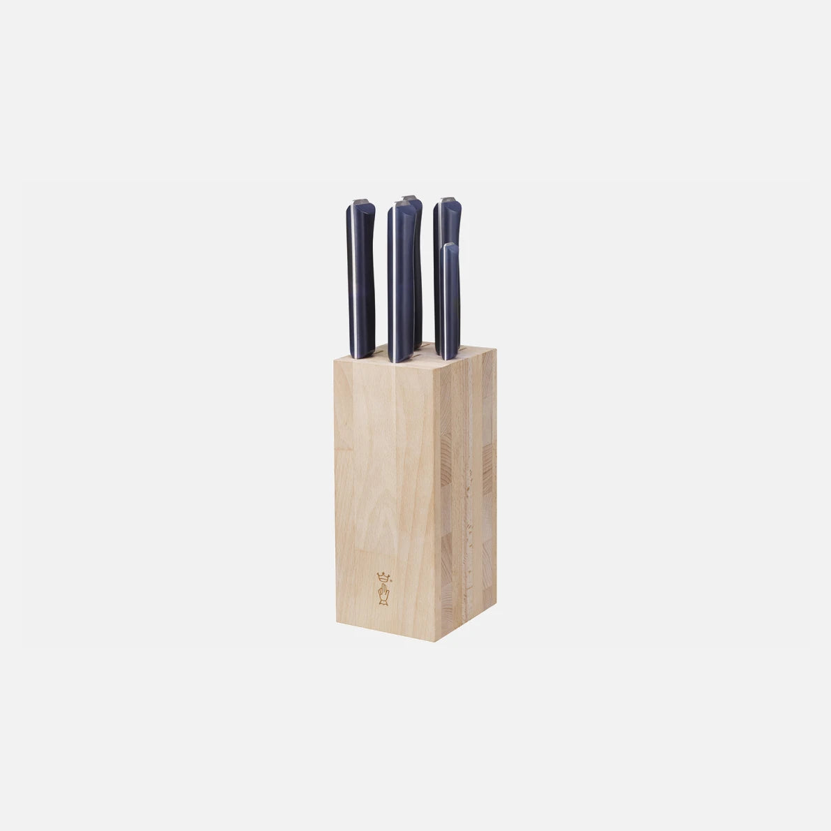 Opinel Intempora 5 Piece Chef Knife Set with Block 002404