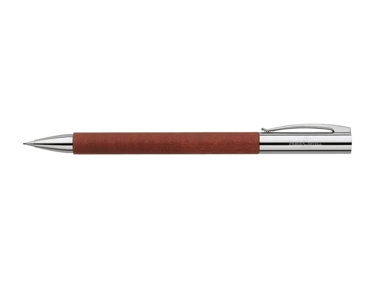 Faber-Castell Ambition pear wood twist pencil 0.7 mm, reddish brown 138131