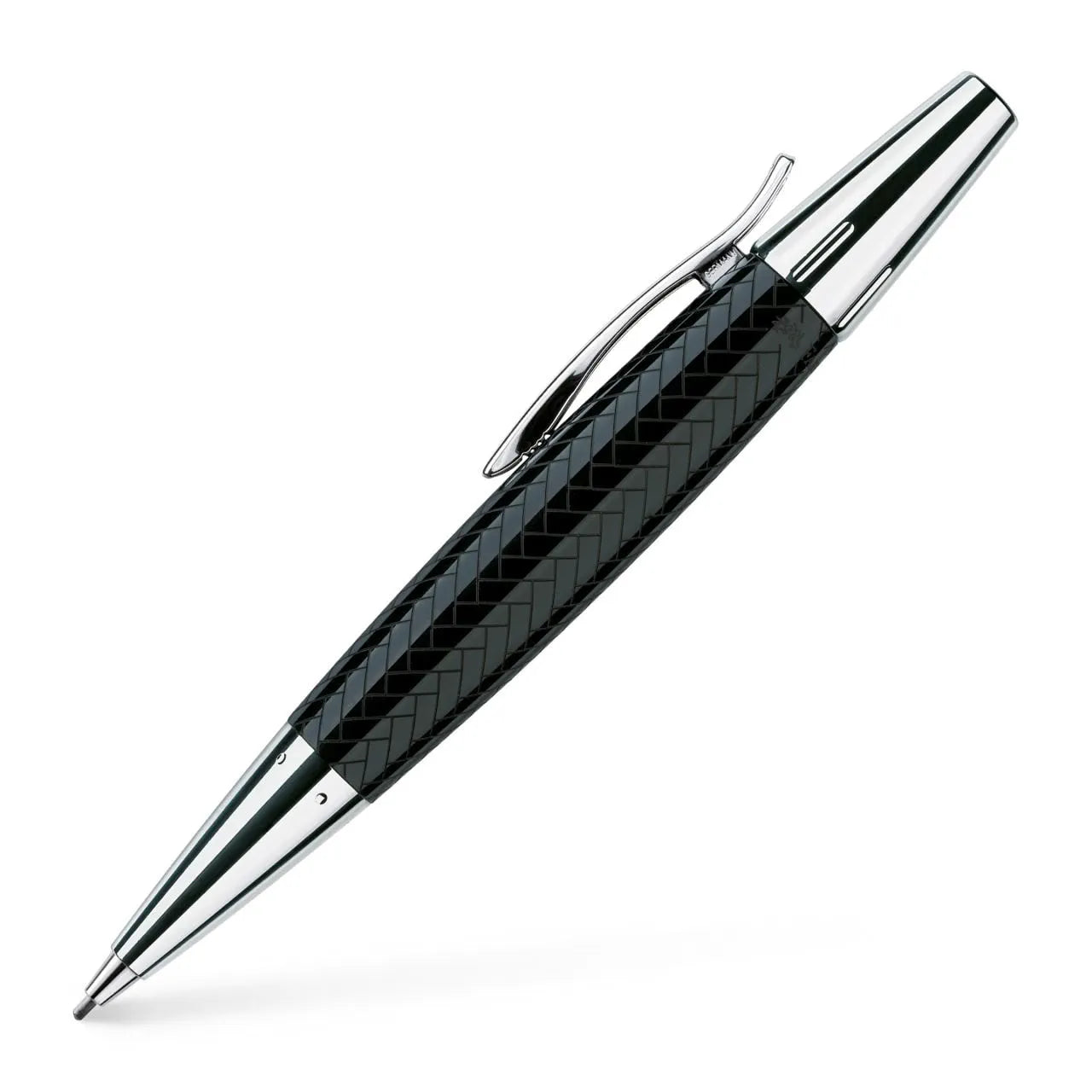 Faber-Castell e-motion precious resin parquet twist pencil 1.4 mm, black 138351