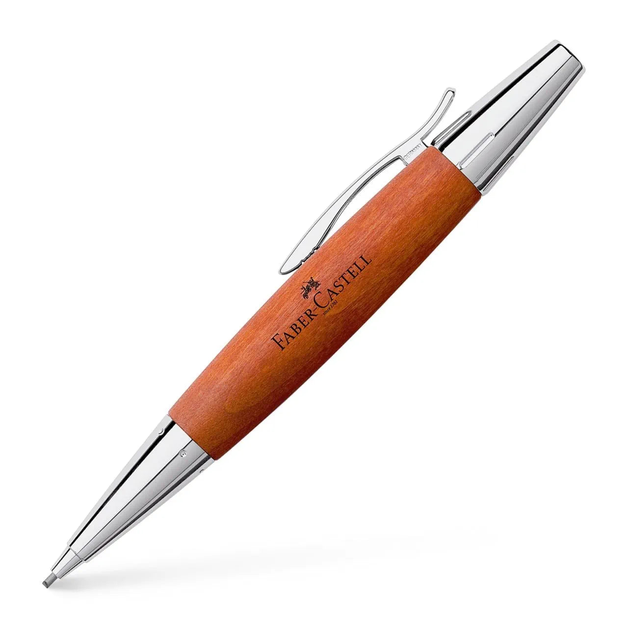 Faber-Castell e-motion wood twist pencil 1.4 mm, reddish brown 138382