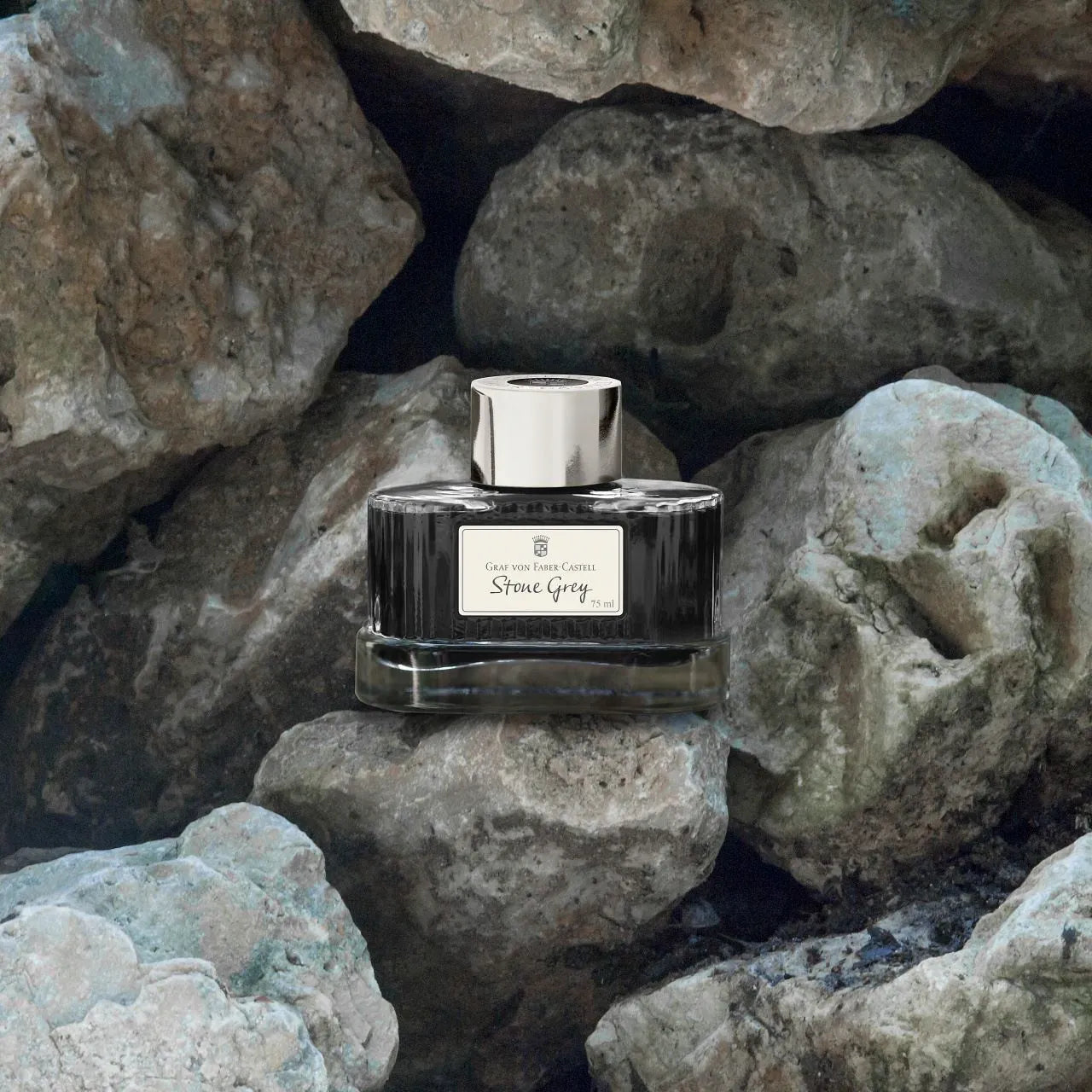 Graf von Faber-Castell Ink Bottle, Stone Grey, 75ml 141003