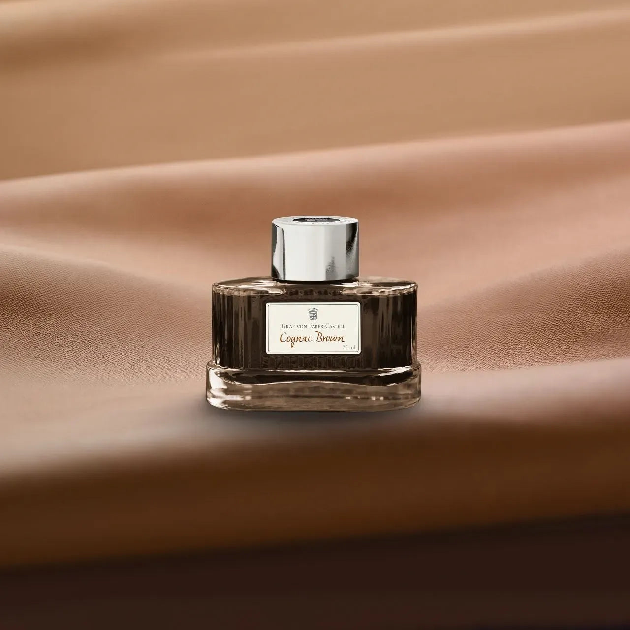Graf von Faber-Castell Ink Bottle, Cognac Brown, 75ml 141016