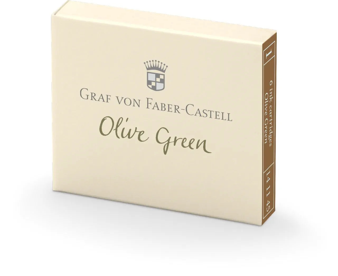 Graf von Faber-Castell 6 ink cartridges Olive Green 141115