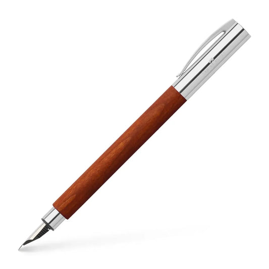 Faber-Castell Ambition pear wood fountain pen M, reddish brown 148180