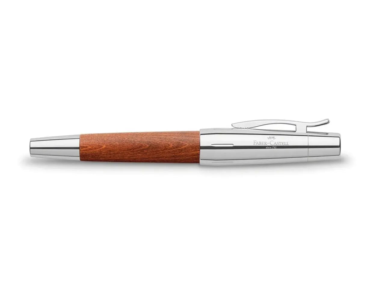 Faber-Castell e-motion wood fountain pen M, reddish brown 148200