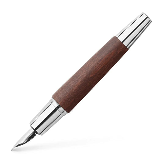 Faber-Castell e-motion wood fountain pen EF, dark brown 148212