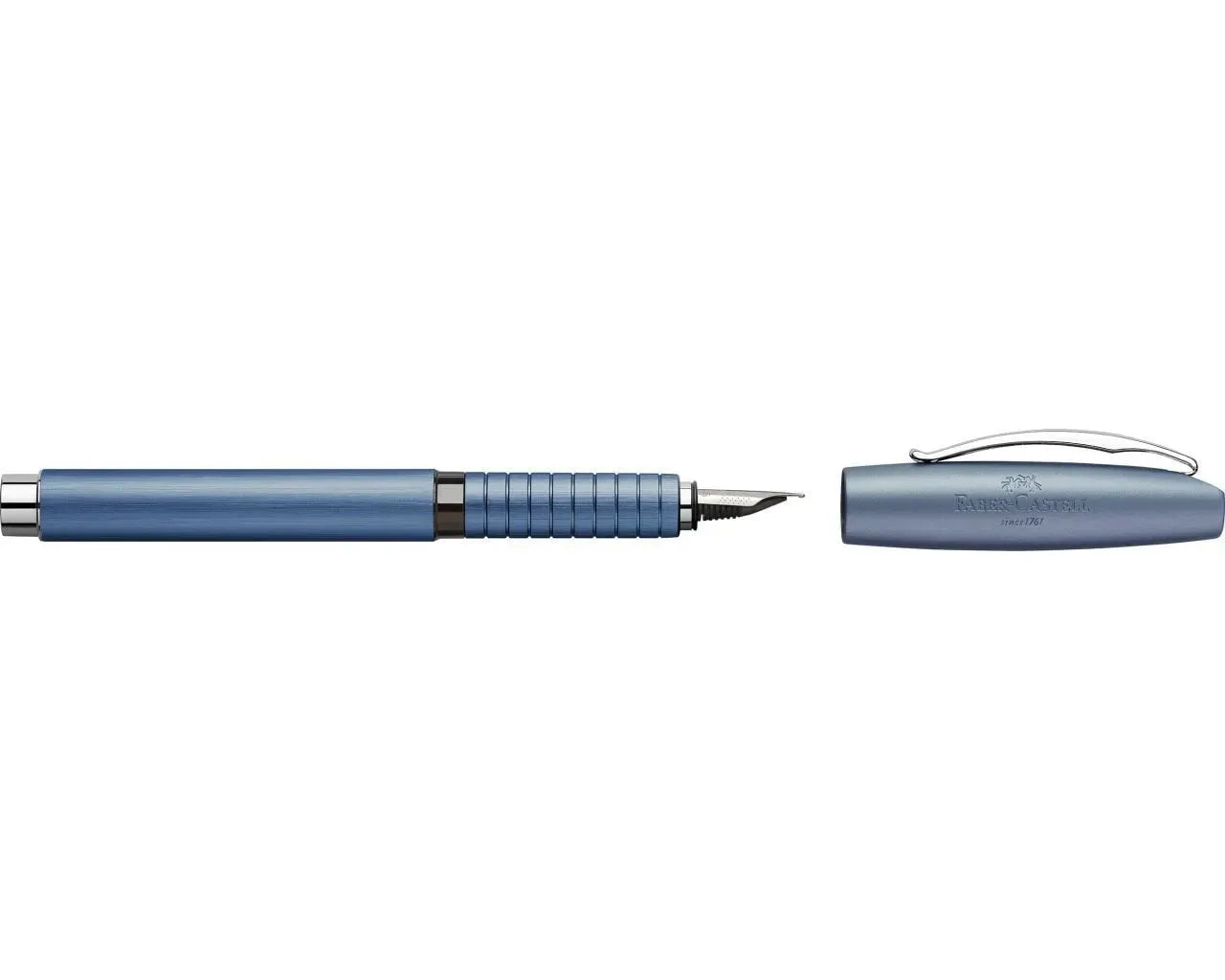 Faber-Castell Essentio Aluminium fountain pen EF, blue 148442