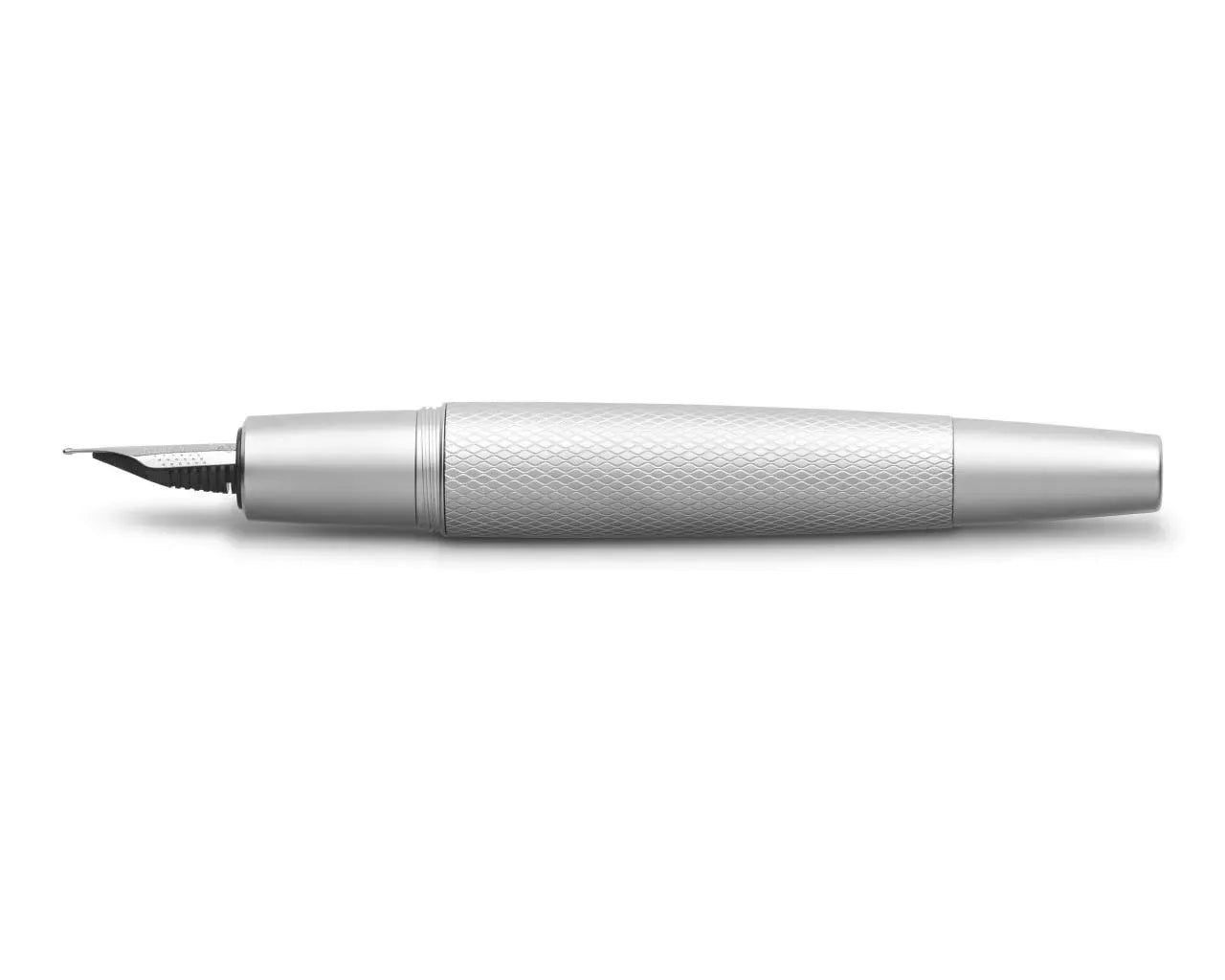 Faber-Castell e-motion Pure Silver Medium Fountain Pen 148670