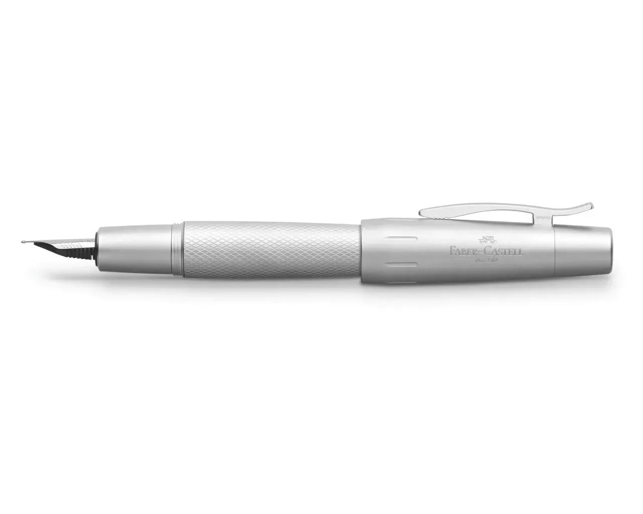 Faber-Castell e-motion Pure Silver Medium Fountain Pen 148670