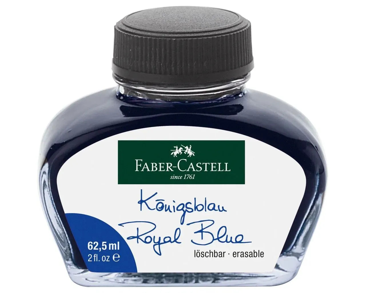 Faber-Castell Ink bottle 62.5 ml, ink blue erasable 148701