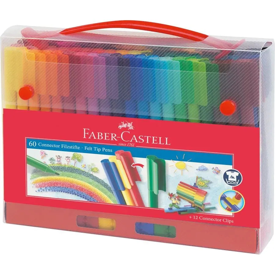 Faber-Castell Connector felt tip pen set Carrying case 72 pieces 155560