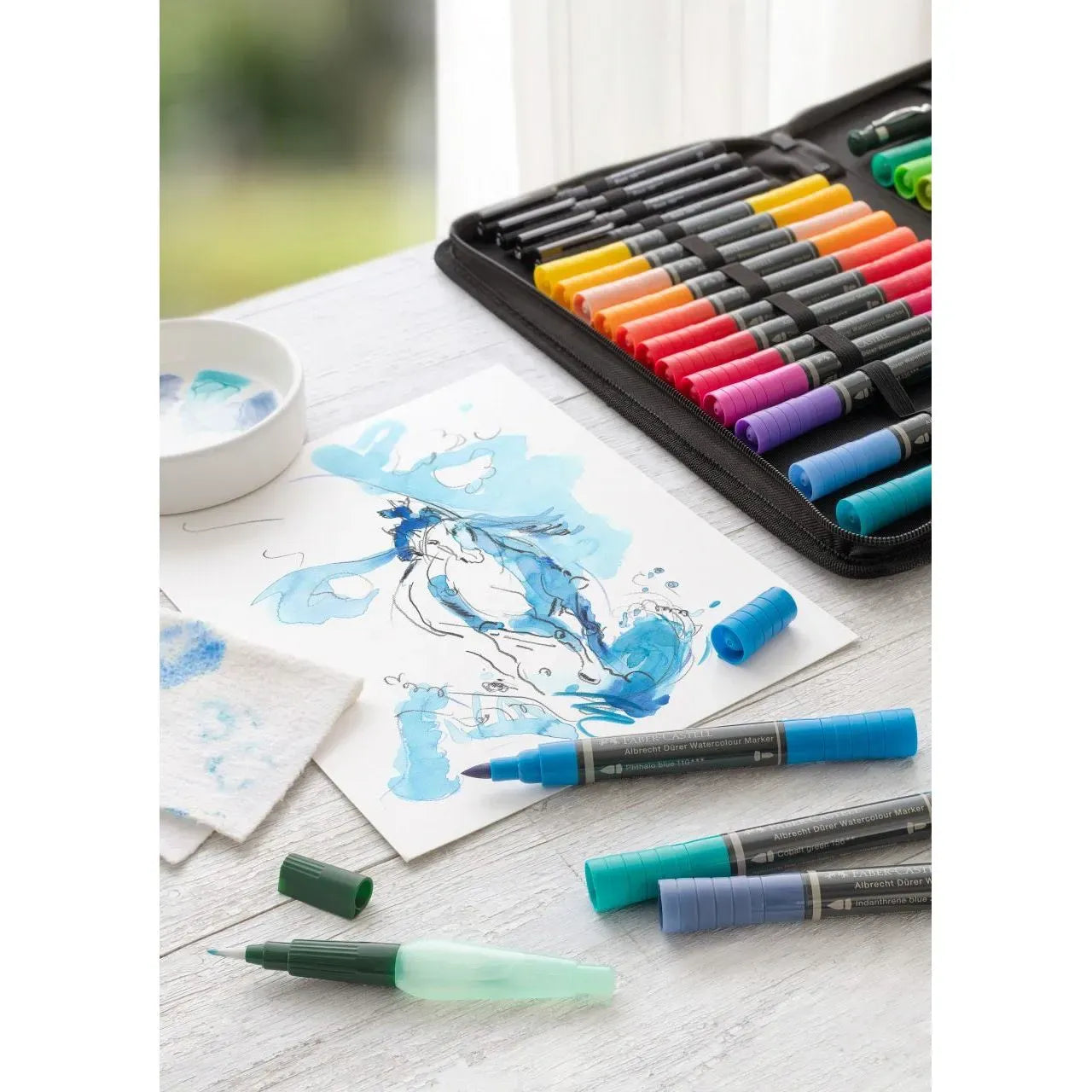 Faber-Castell Albrecht Dürer Watercolour Marker zipper-wallet of 30 160301