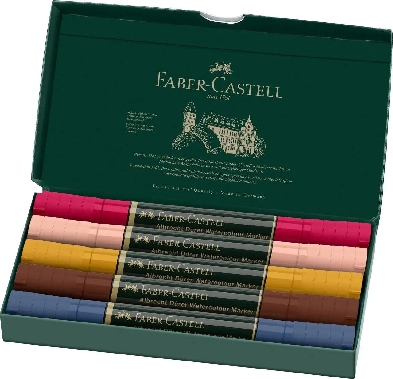 Faber-Castell Albrecht Dürer Watercolour Marker wallet of 5, Portrait 160307