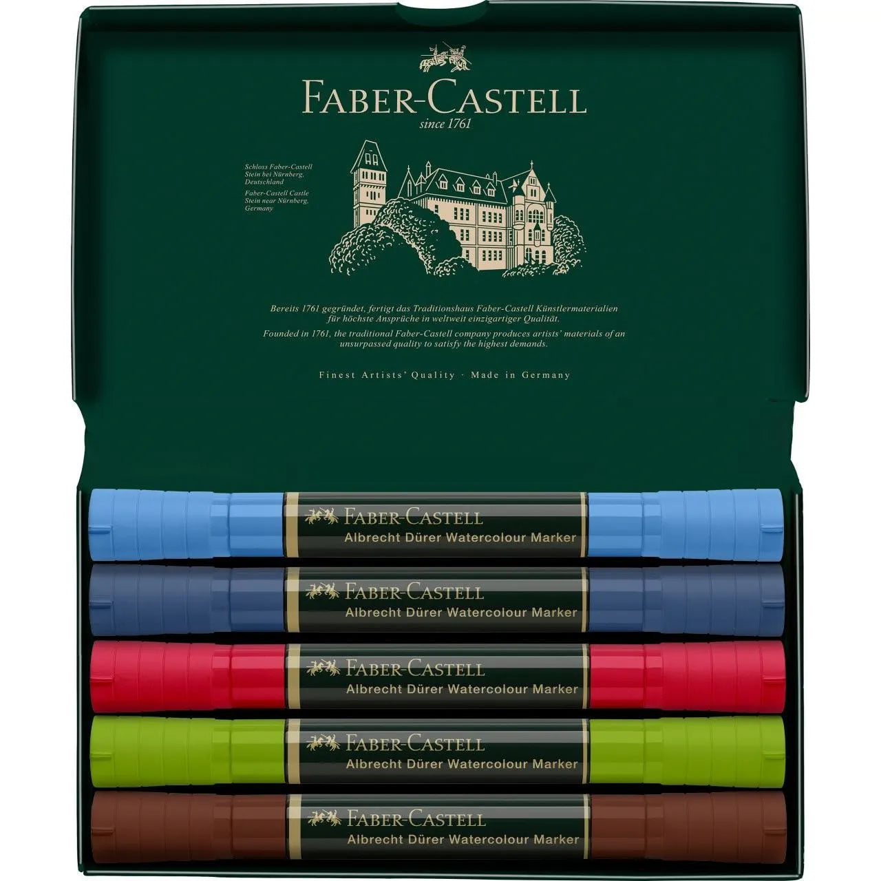 Faber-Castell Albrecht Dürer Watercolour Marker wallet of 5, Urban sketch 160308