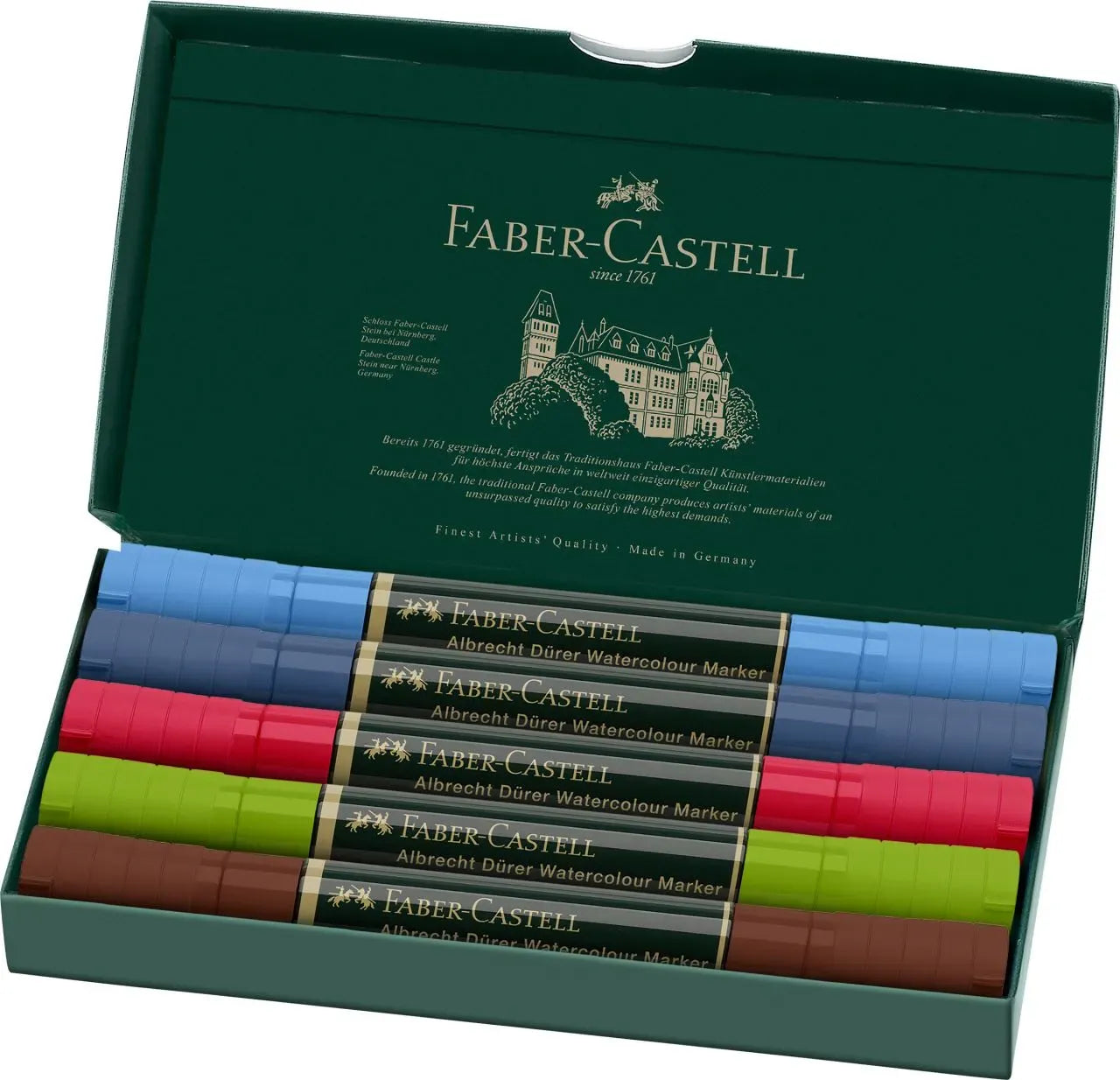 Faber-Castell Albrecht Dürer Watercolour Marker wallet of 5, Urban sketch 160308