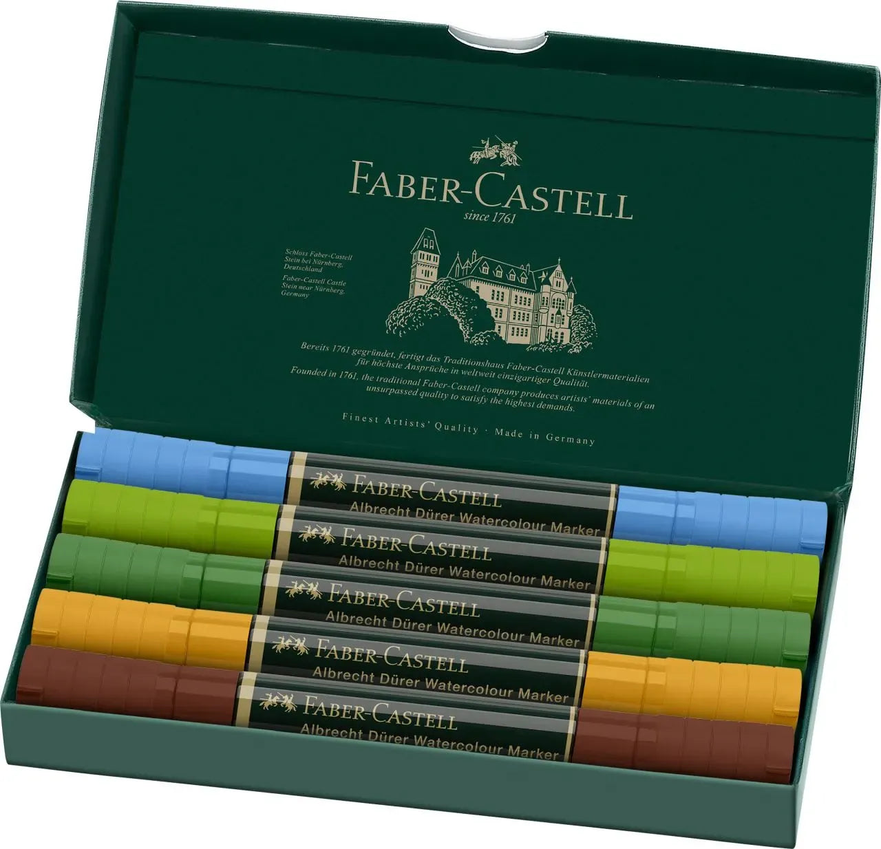 Faber-Castell Albrecht Dürer Watercolour Marker wallet of 5, Plein Air 160309