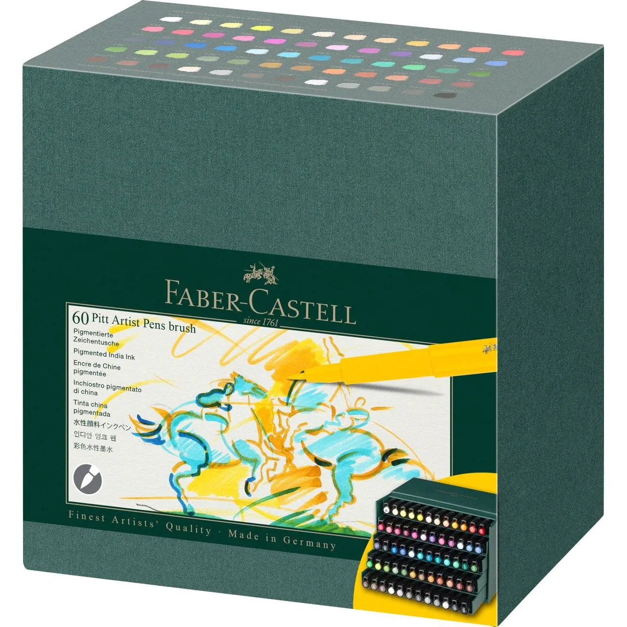 Faber-Castell Pitt Artist Pen Brush India ink pen studio box of 60 167193