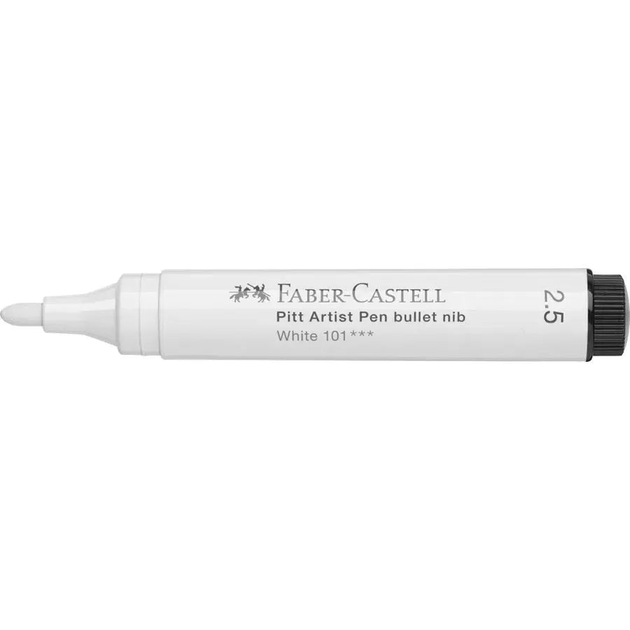 Faber-Castell Pitt Artist Pen bullet nib 2.5 India ink pen white 167601