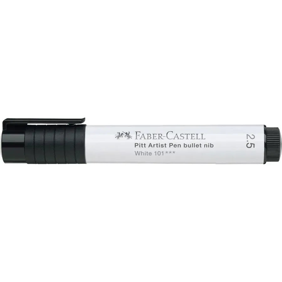 Faber-Castell Pitt Artist Pen bullet nib 2.5 India ink pen white 167601