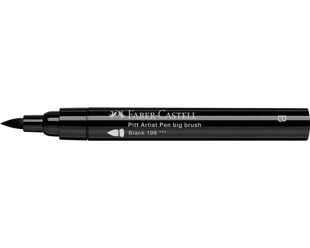 Faber-Castell Pitt Artist Pen Big Brush India Ink Pen Colour 199 Black 167699